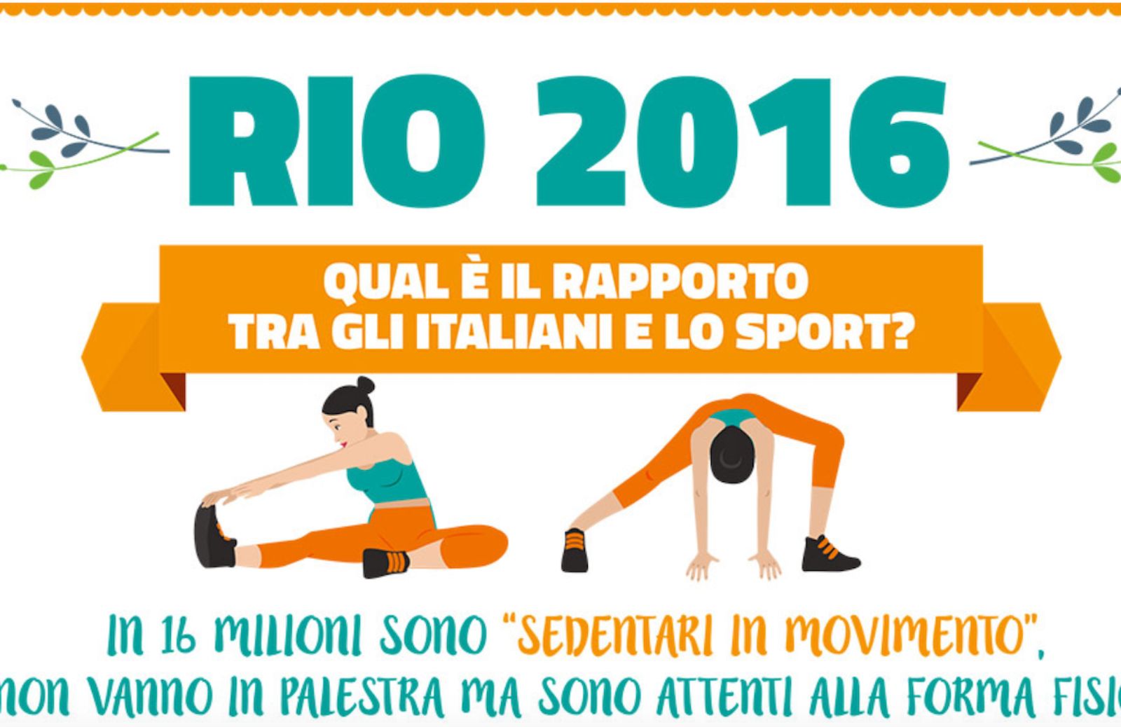 Sedentari verso Rio: l’Italia che si muove