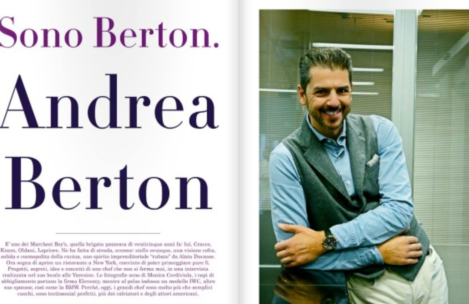 Andrea Berton: la partita che si gioca in cucina