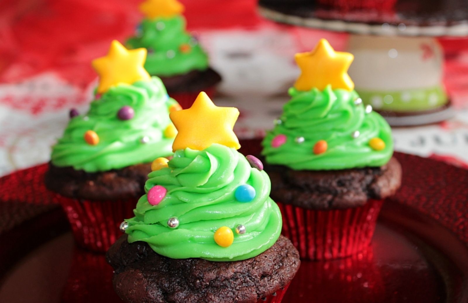 Cupcakes albero di Natale: il dolce perfetto per la vigilia