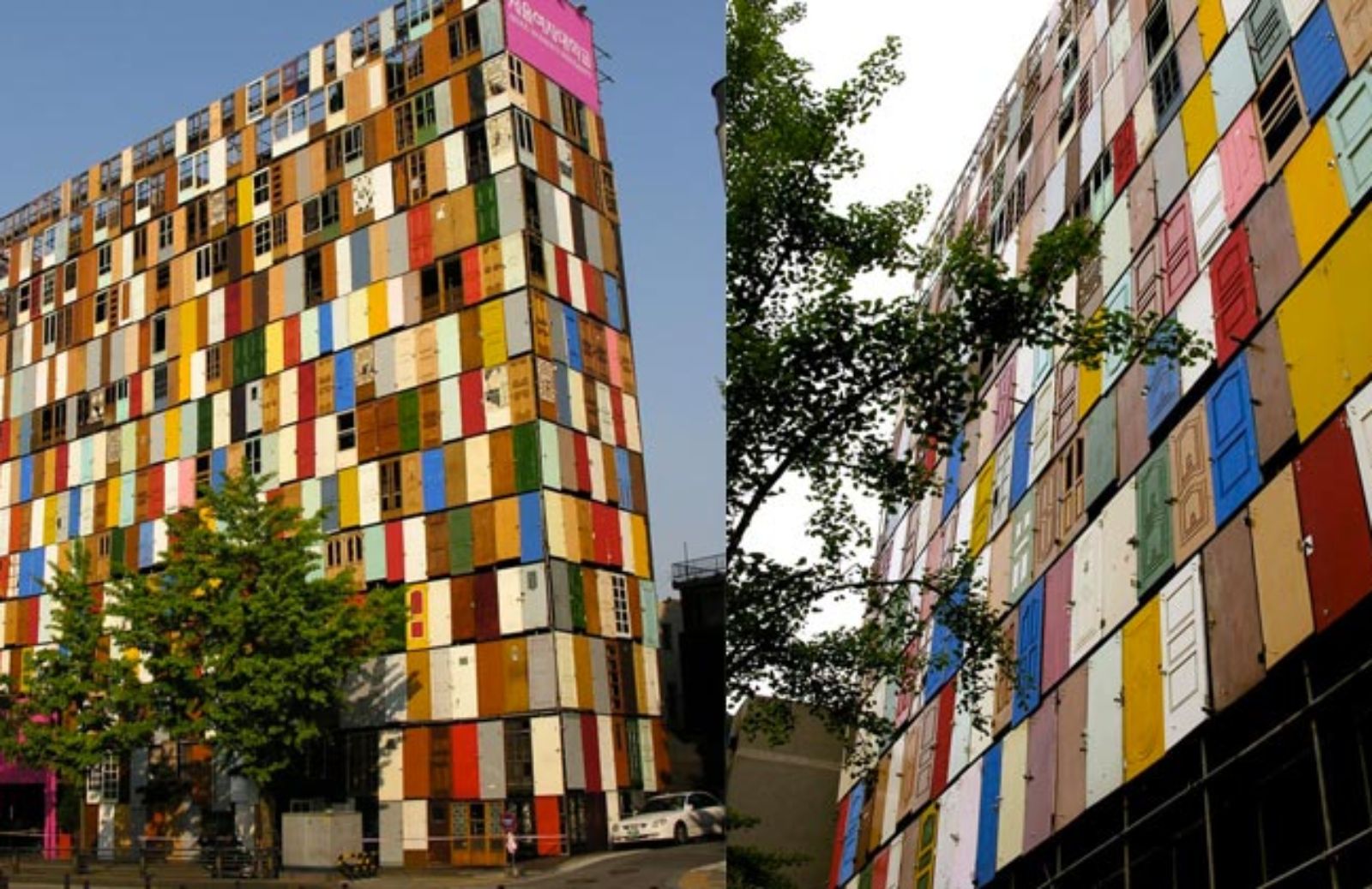 A Seoul un palazzo con 1000 porte riciclate 