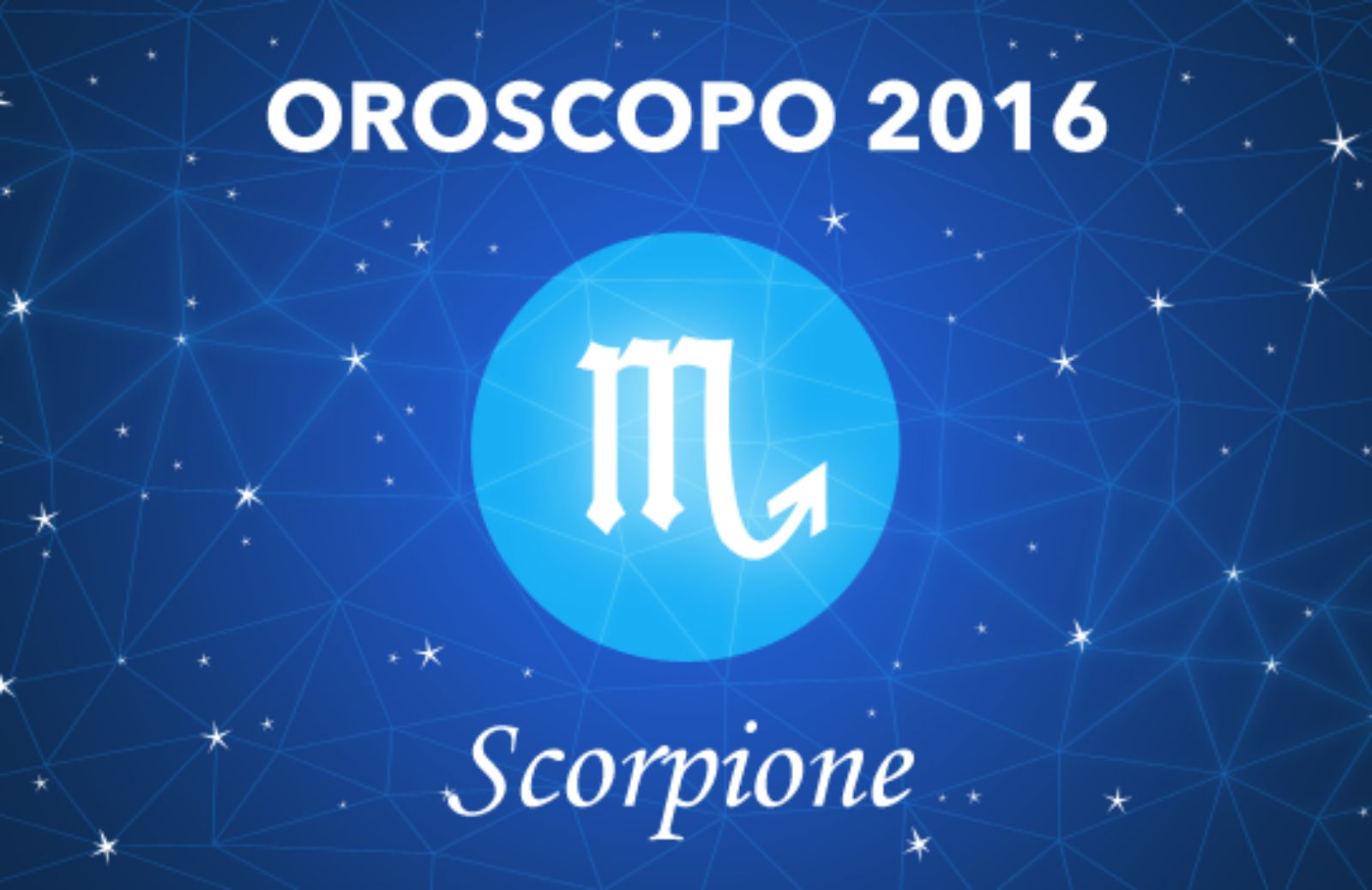 Oroscopo 2016 - Scorpione
