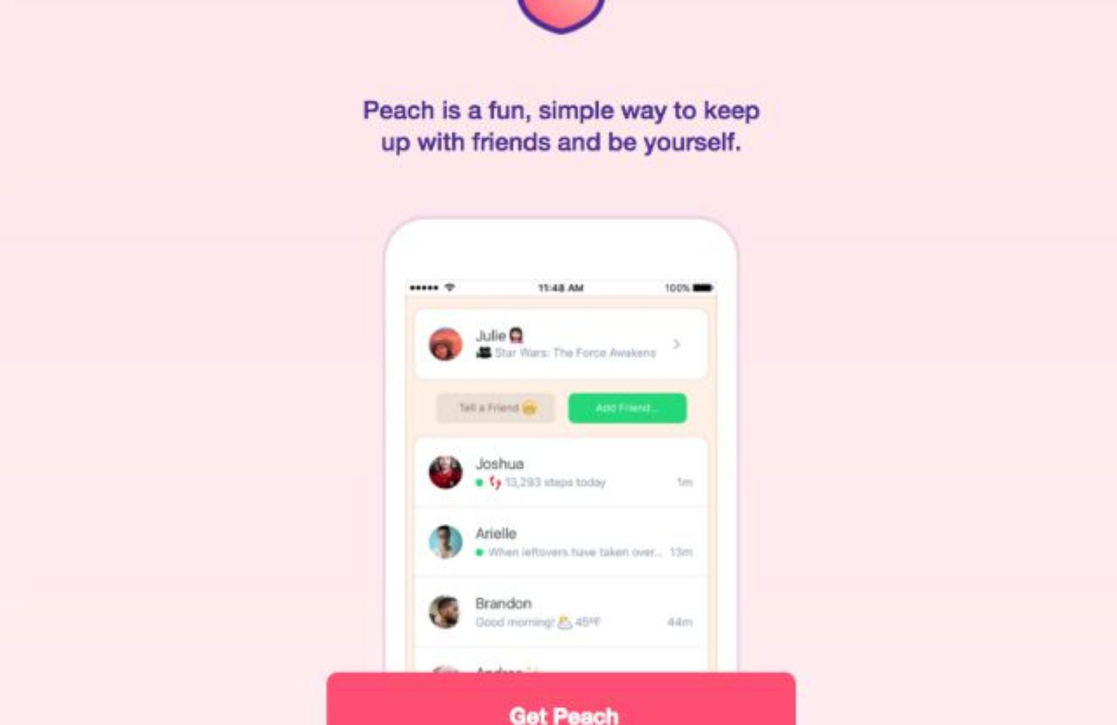Arriva Peach, l'app più chat che social