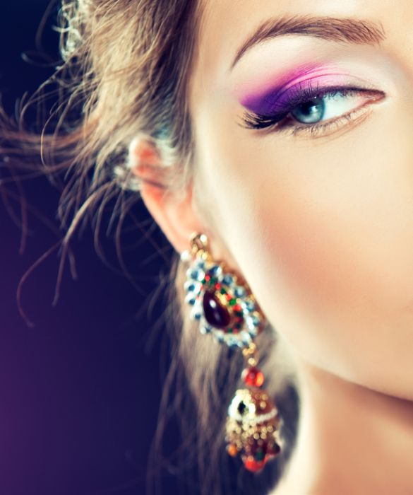 Un make up dai colori più femminili... Labbra ciliegia e occhi intensamente rosa