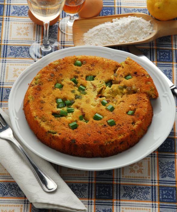 Una crostata di verdure: ottima come antipasto o secondo piatto