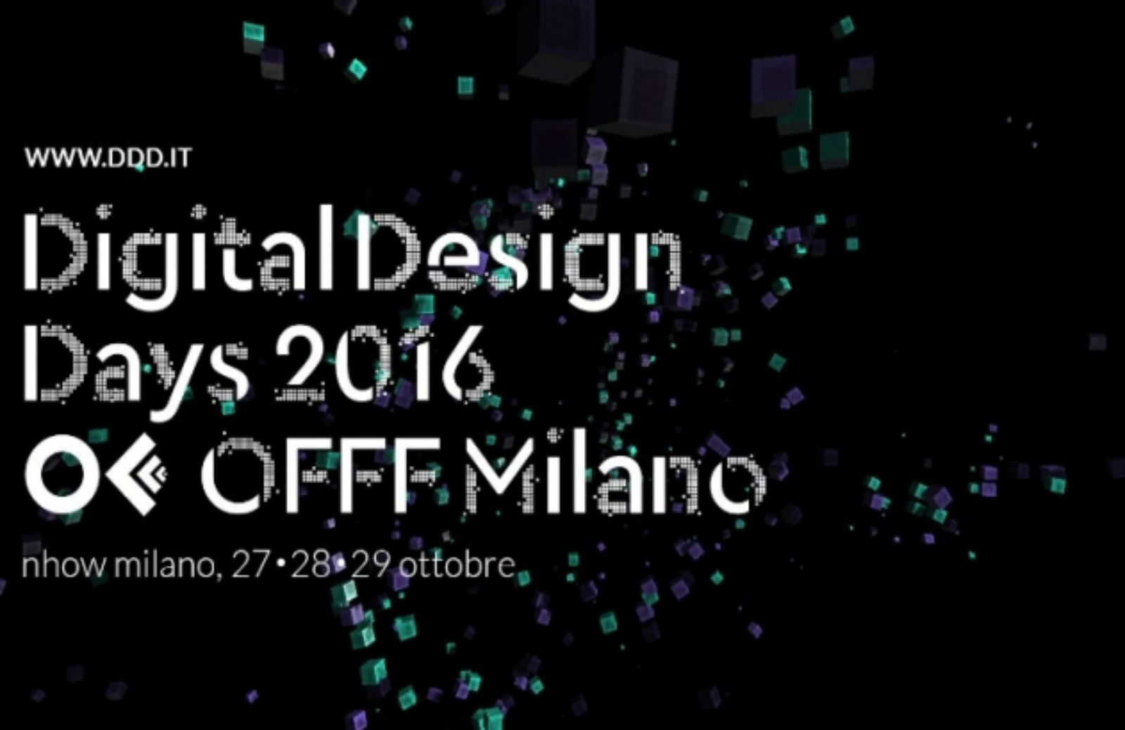 Digital design days: dal 27 al 29 ottobre Milano capitale del digital design