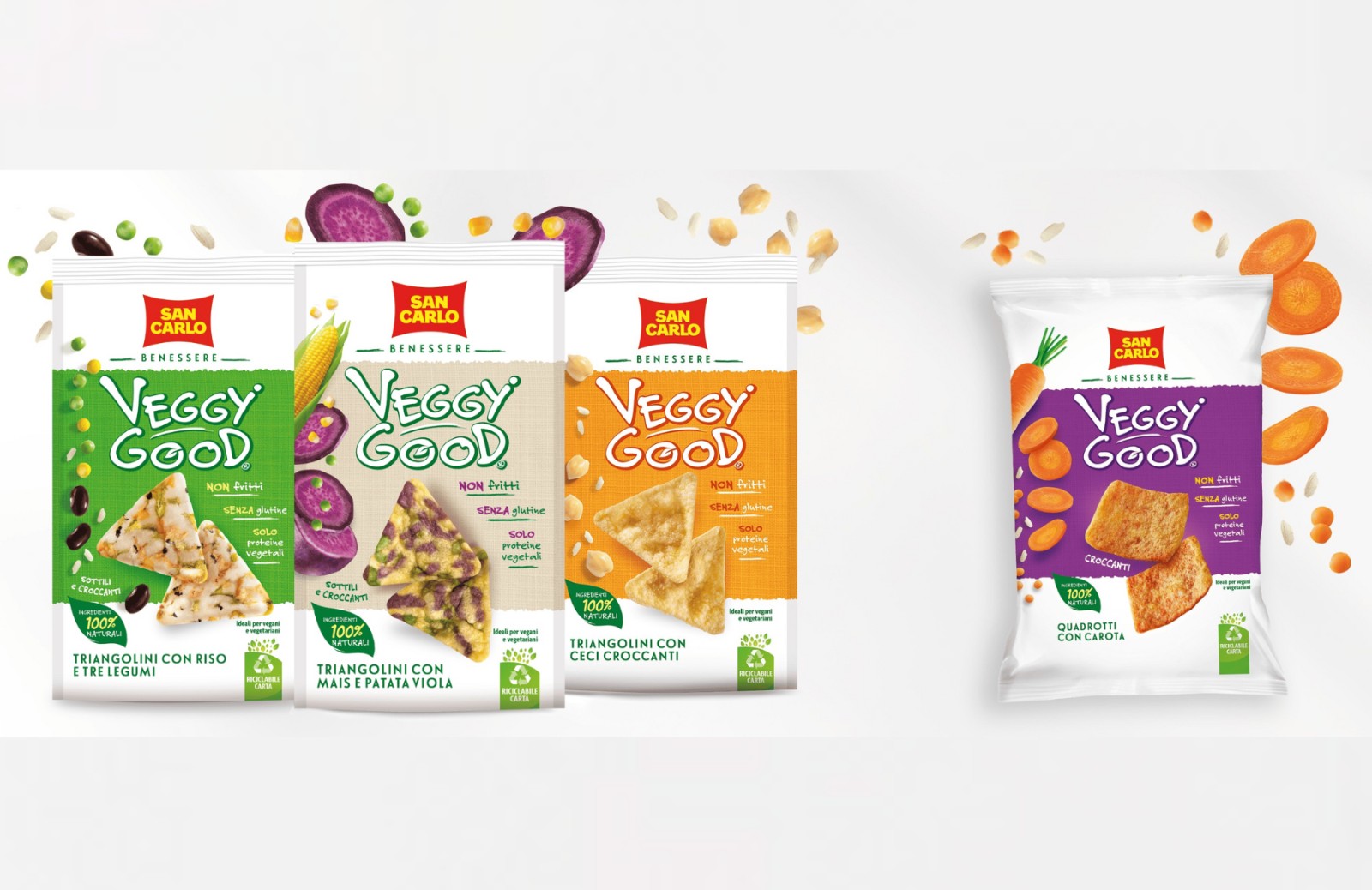 Oltre il solito snack: l'innovazione firmata San Carlo Veggy Good
