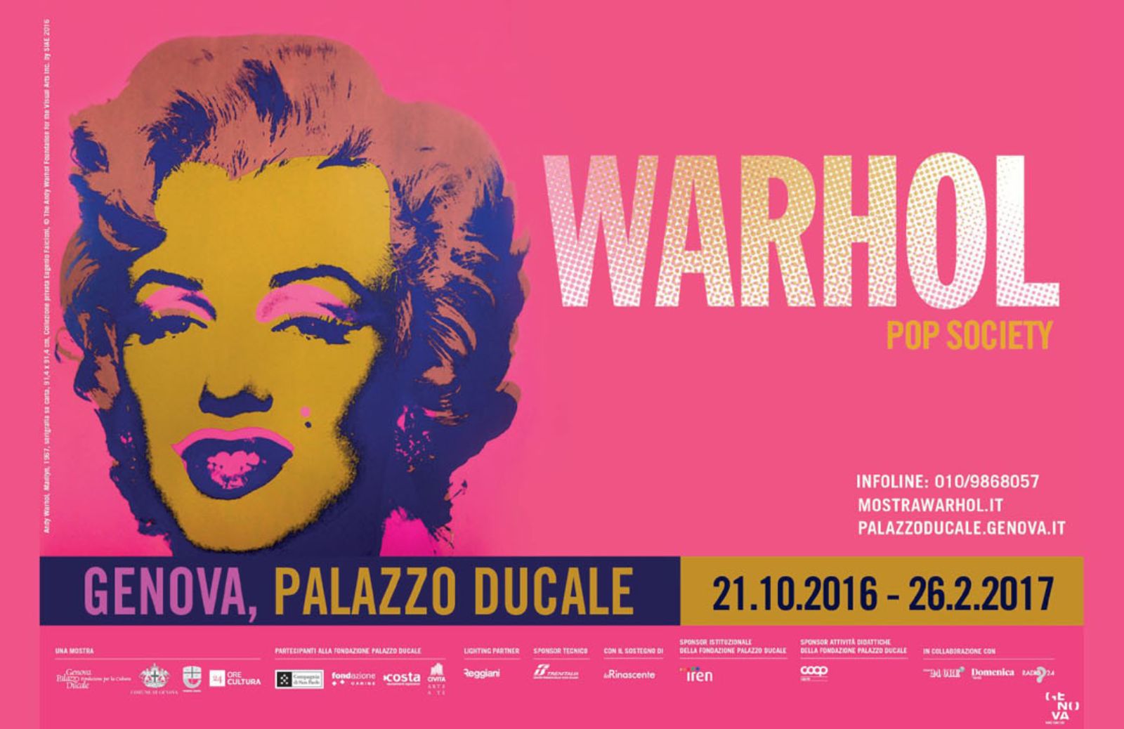 Andy Warhol, in autunno doppia mostra in Italia