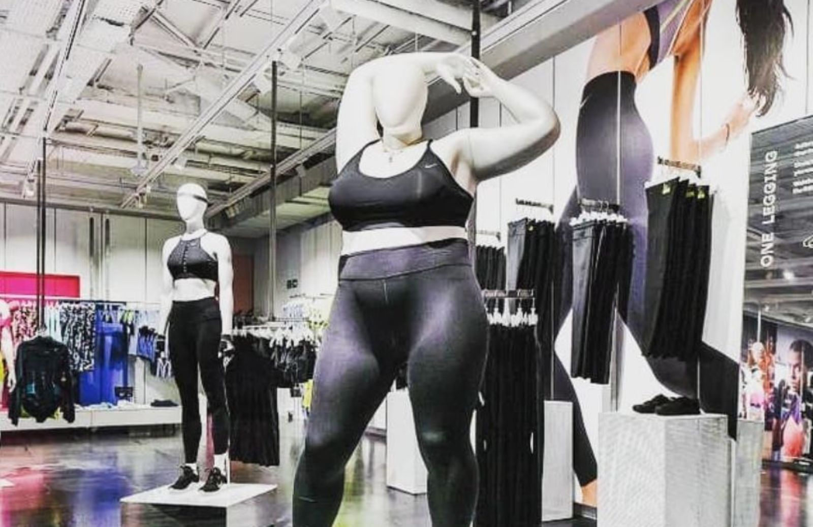 Nike: la rivoluzione dei manichini curvy