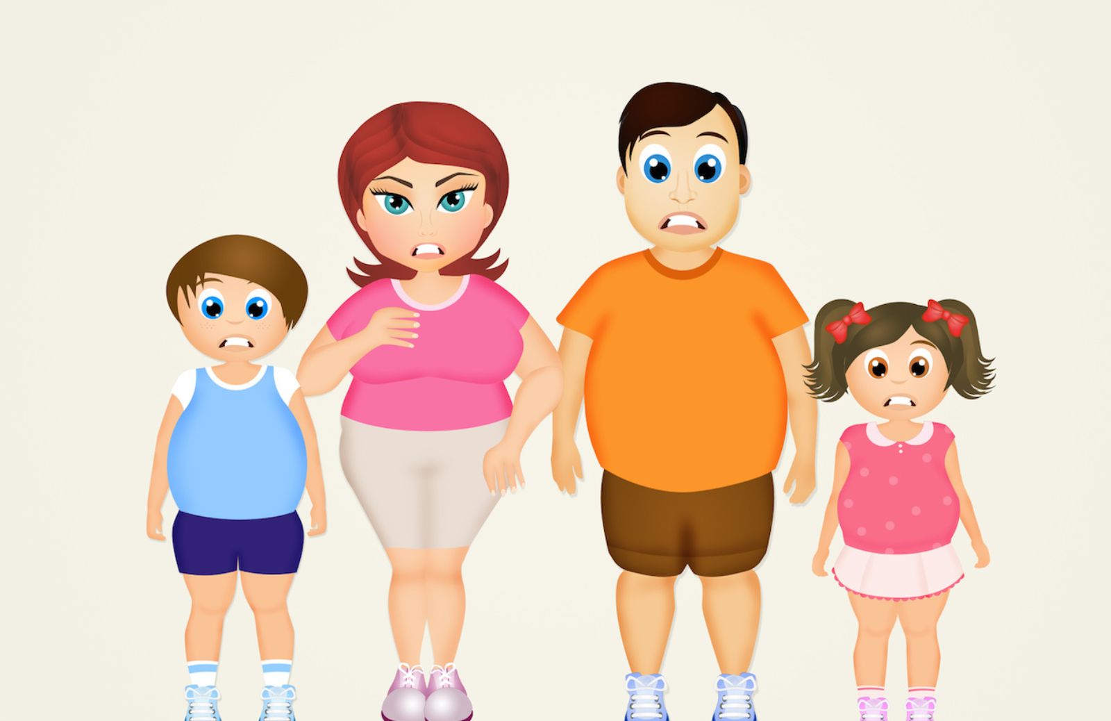 Obesità nei bambini: per il 40% si eredita dai genitori