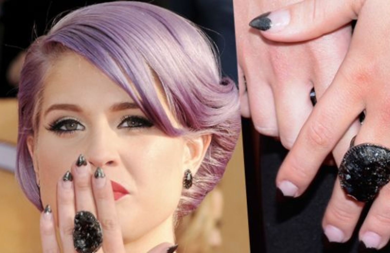 Come fare la manicure di Kelly Osbourne con i cuori