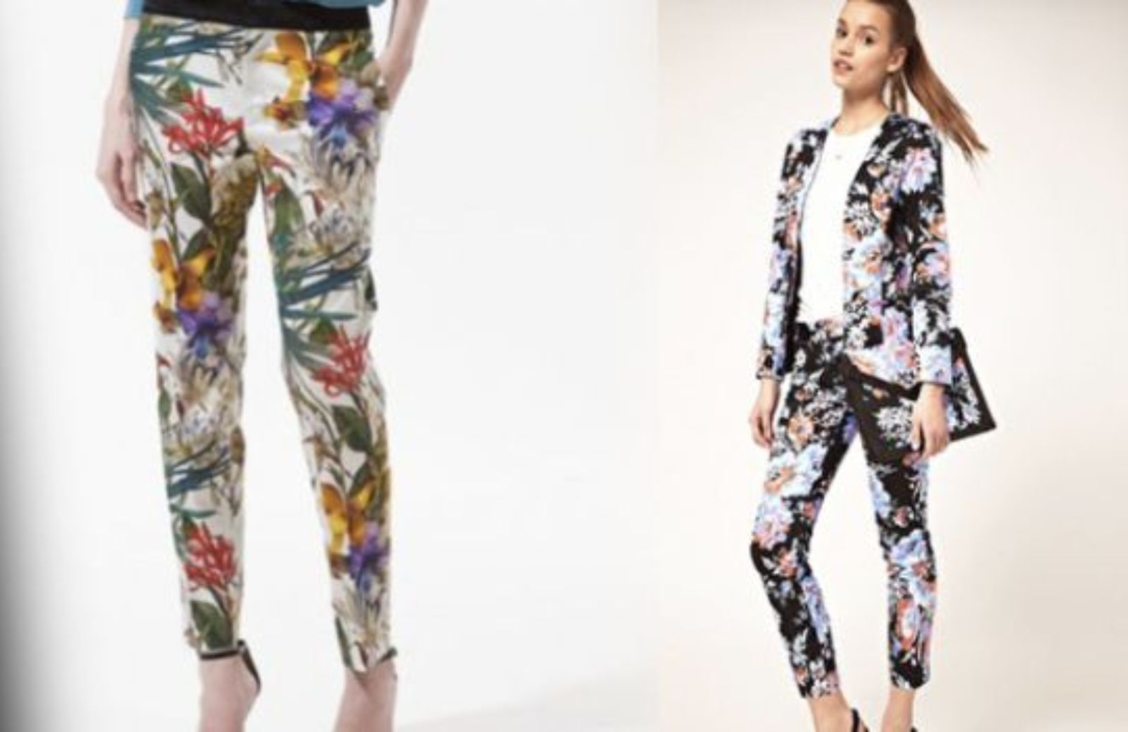 Come indossare i pantaloni a fiori anche d'inverno