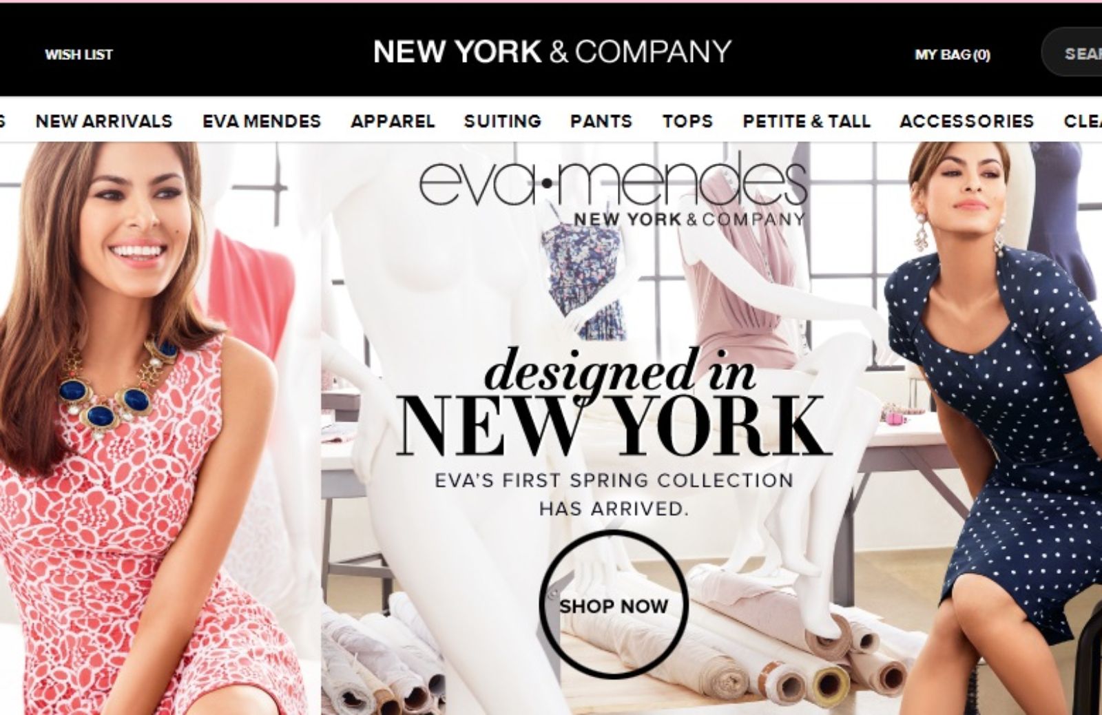 Eva Mendes diventa stilista per New York and Company