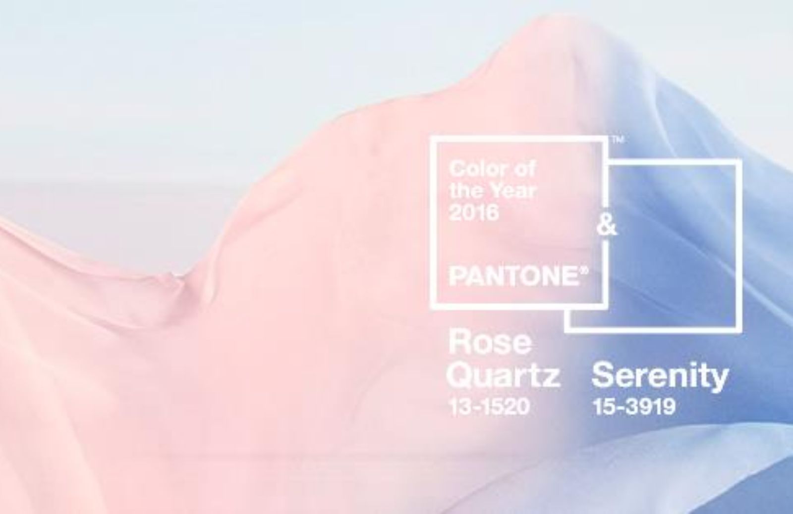Rosa Quarzo e Azzurro Serenity: i colori 2016 secondo Pantone