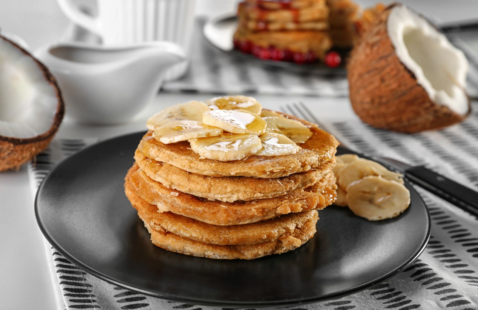 Come fare i pancake con farina di cocco e banana