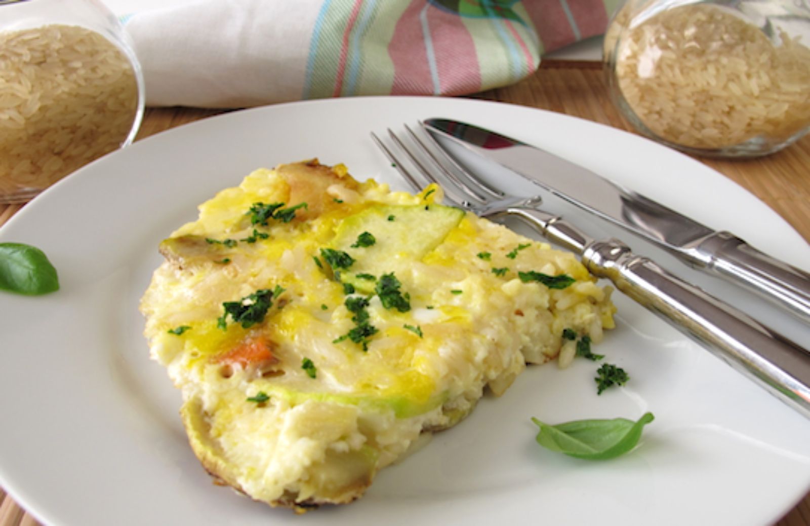 Come fare la frittata di riso agli ortaggi