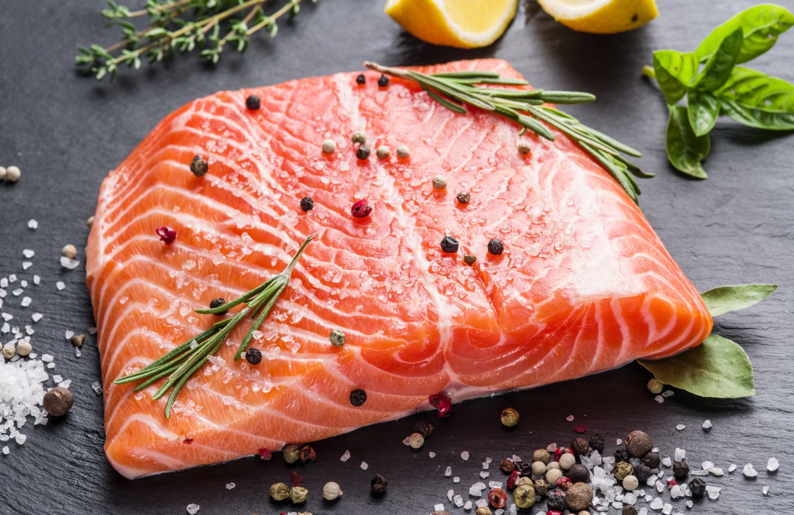 Salmone al sorbetto di pesca e zenzero