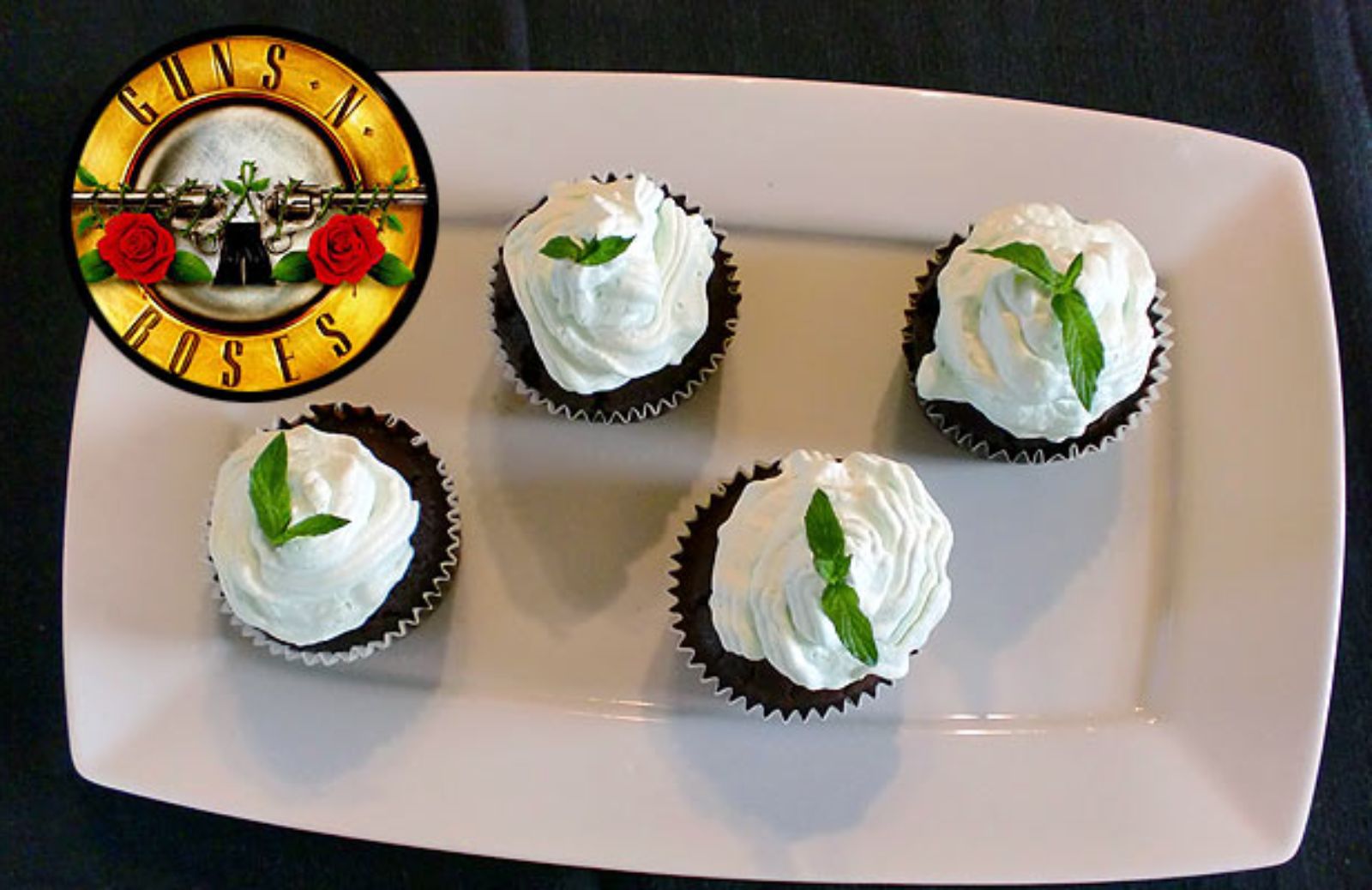 Muffin alla menta e cioccolato alla Guns' n Roses