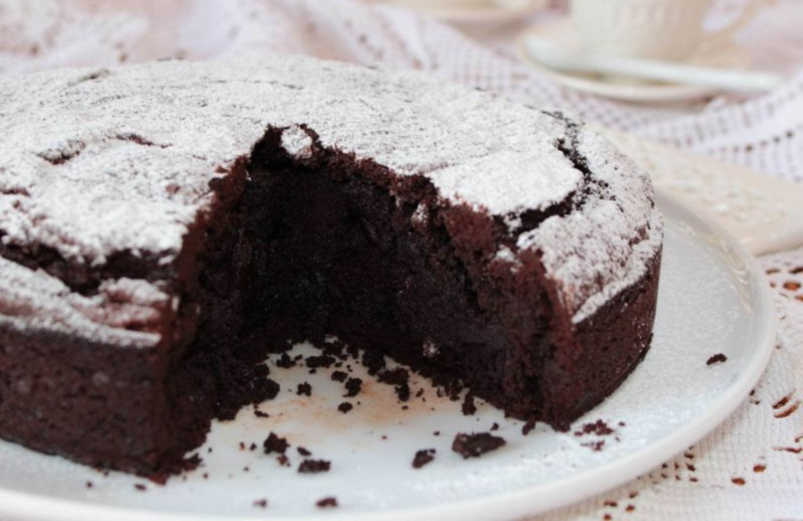 Ricette senza: torta al cioccolato fondente senza farina