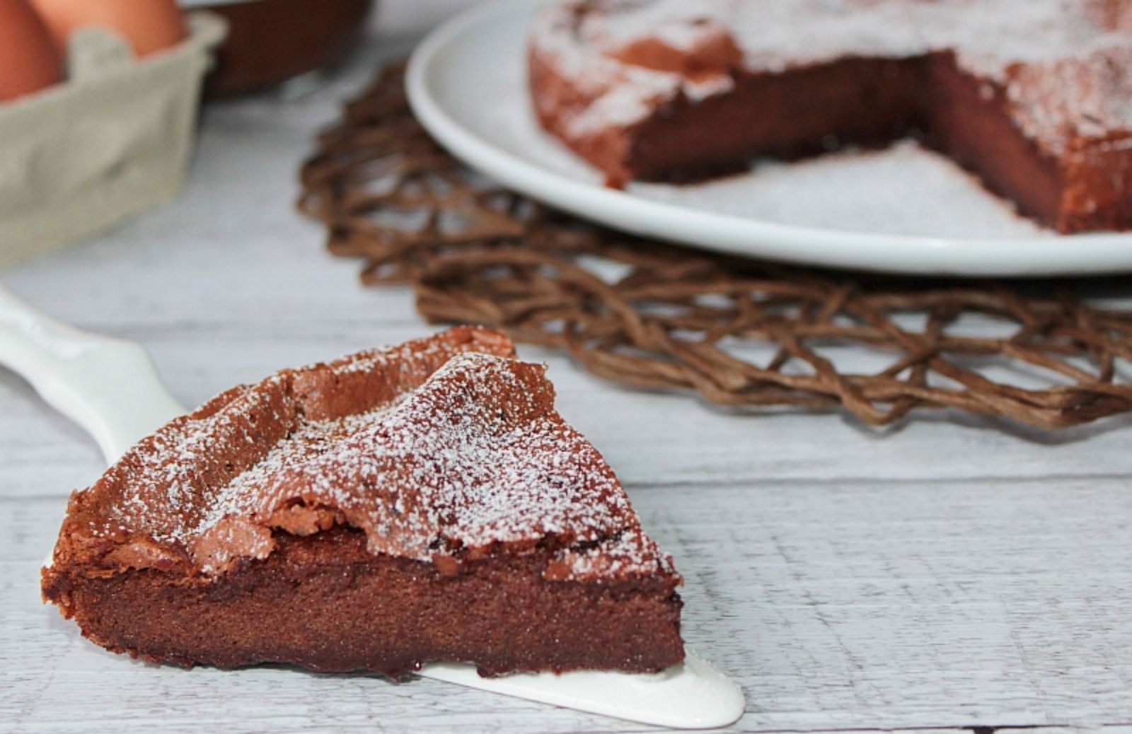 Ricette senza: torta alla nutella con due ingredienti e senza farina