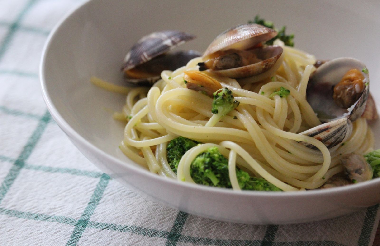 Spaghetti vongole e broccoli