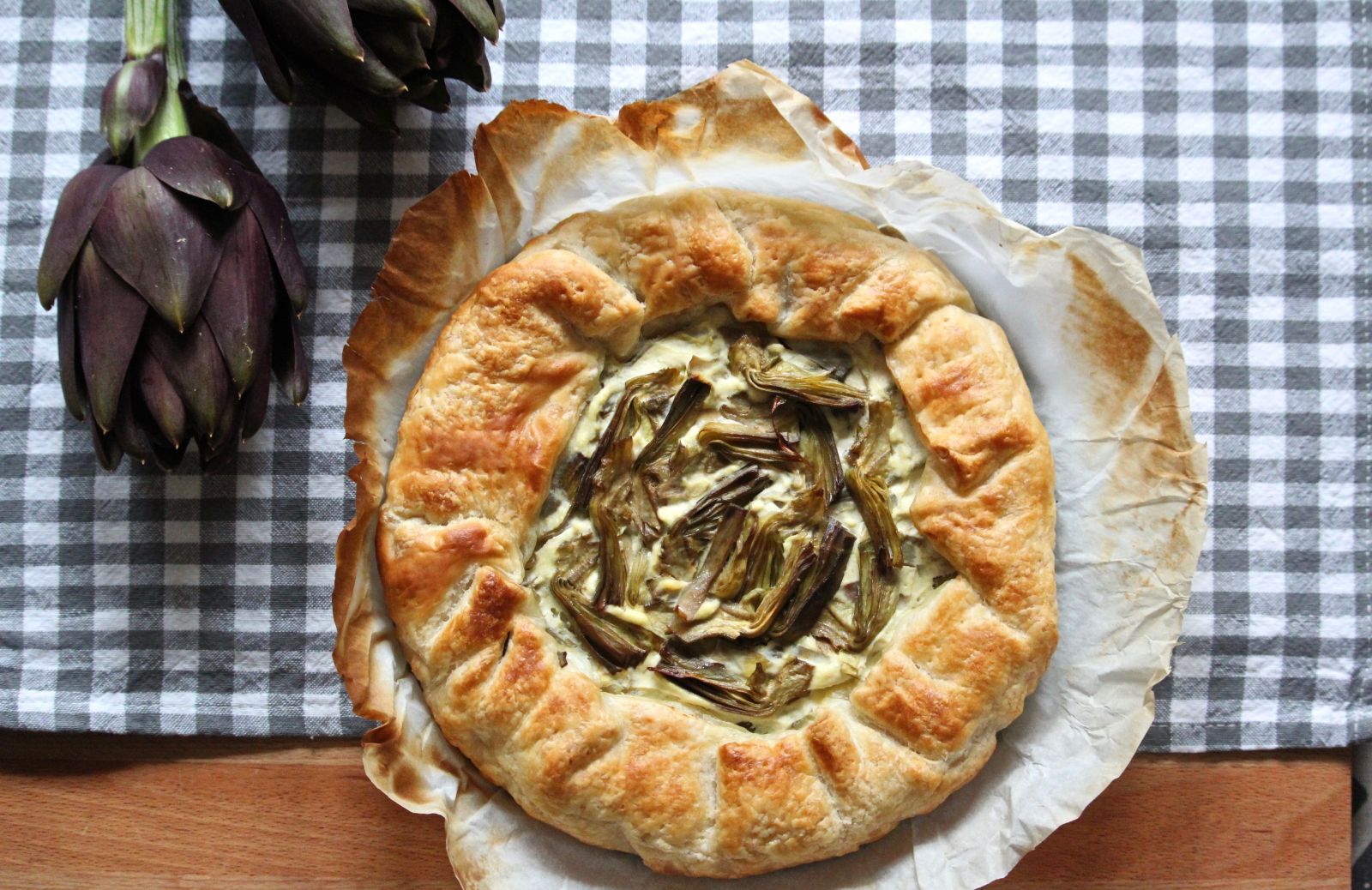 Torta salata carciofi e ricotta