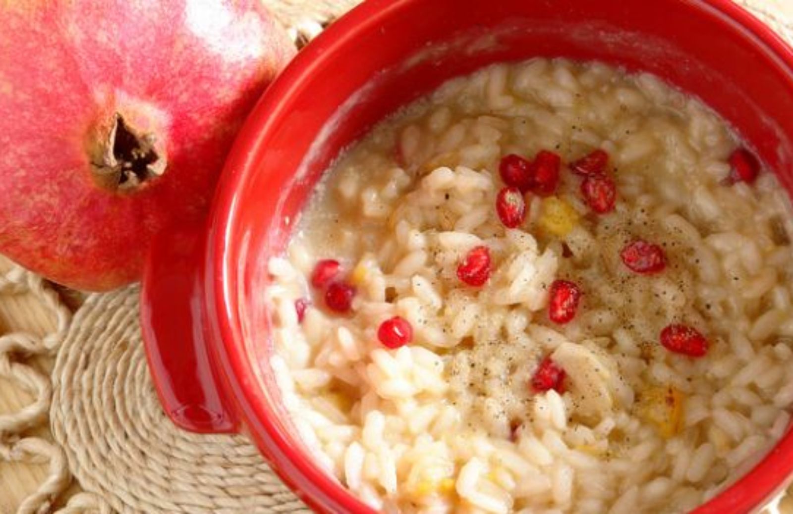 Come fare il risotto al melograno