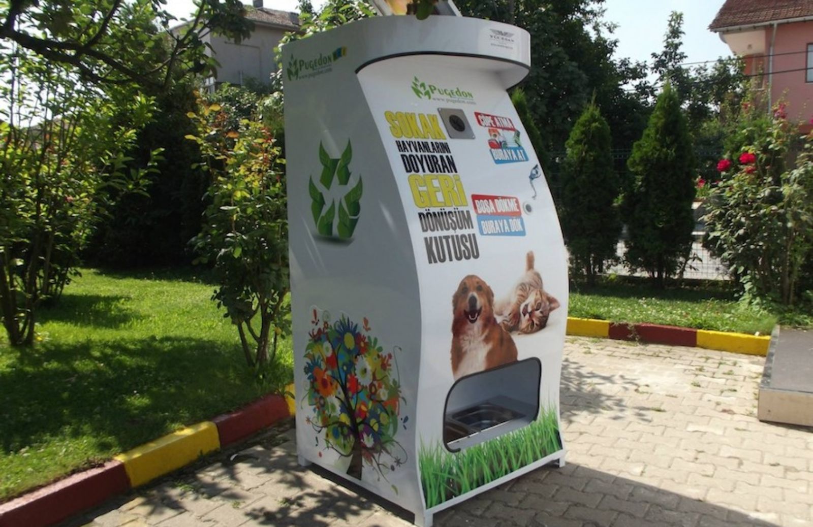 Smart Recycling Box, cibo e acqua ai randagi