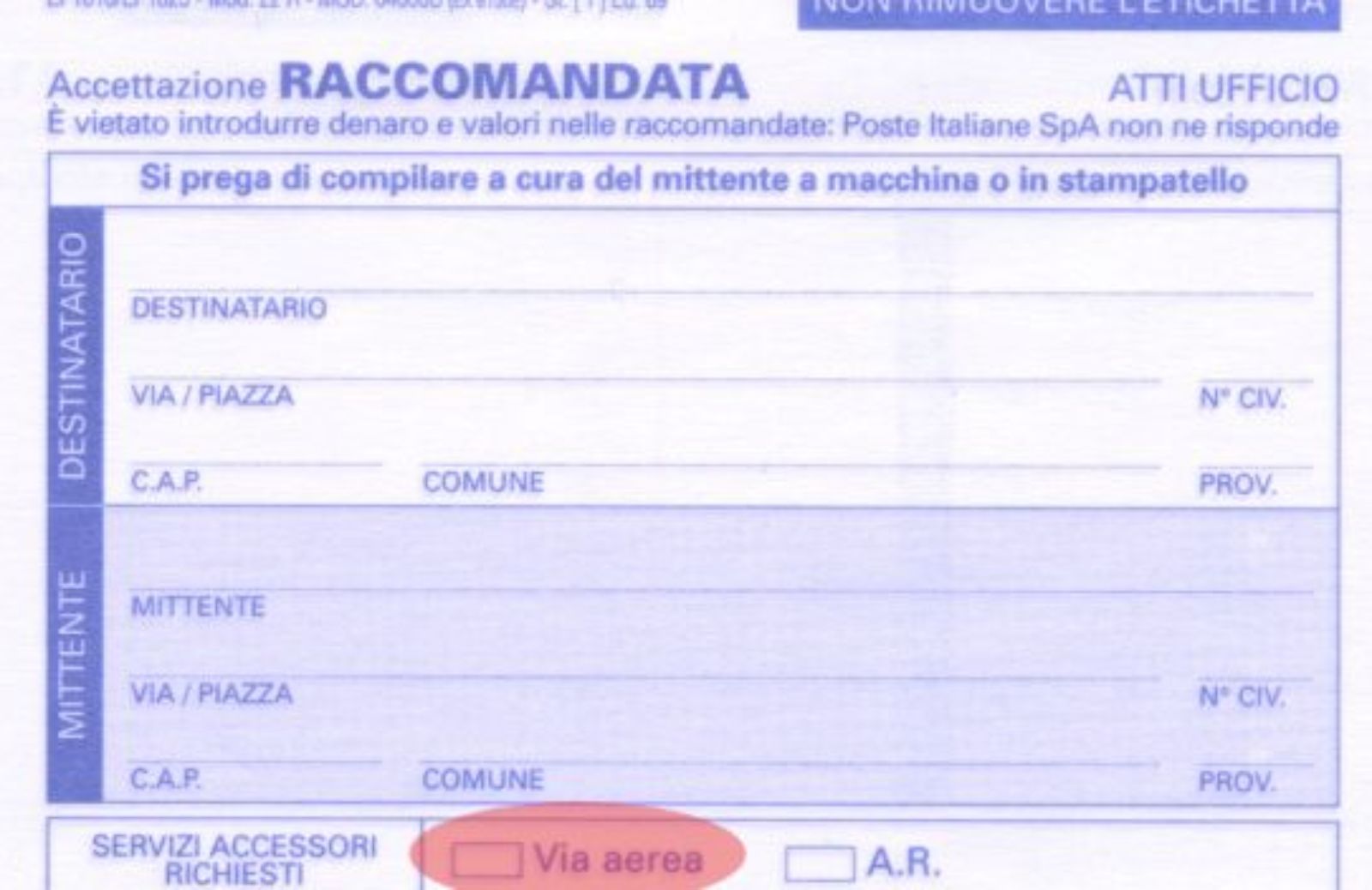 Come inviare una raccomandata con ricevuta di ritorno