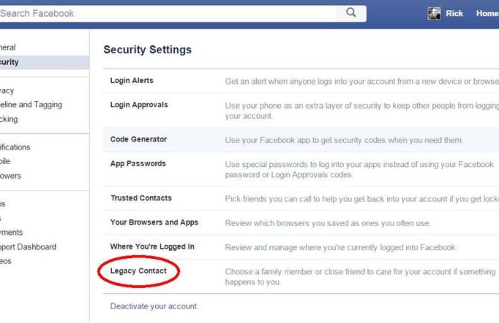 Facebook: come lasciare il profilo in eredità