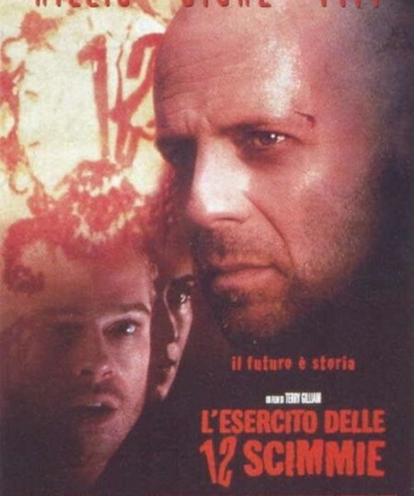 <p>Il protagonista di questo film di Terry Gilliam, ambientato in un futuro post-apocalittico e con loop temporali, è Bruce Willis. Ma Brad Pitt, particolarmente schizzato, fa un figurone.</p>
<p> </p>
