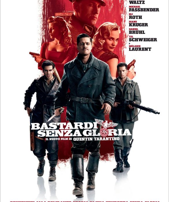 <p>Per quanto atipico,<em> Bastardi senza gloria </em>è tra i film di guerra più belli degli ultimi anni (e ne sono già passati 12!). Anche per merito di Brad Pitt nei panni Aldo Raine, capo appunto dei “bastardi” paracadutati nella Francia occupata dai nazisti.</p>
<p> </p>
