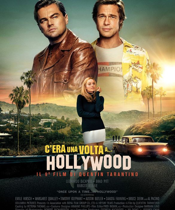<p>Brad Pitt controfigura di Leonardo DiCaprio. Succede in questo film di Quentin Tarantino, ambientato nella Los Angeles del 1969, nei giorni del massacro di Cielo Drive. E Brad si porta a casa la sua prima (e per ora unica) statuetta, come miglior attore non protagonista</p>
