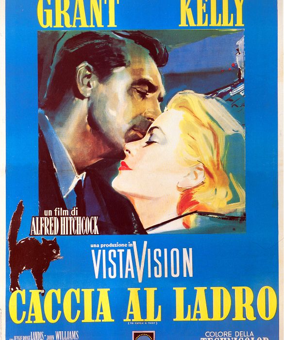 <p>“Ghiaccio bollente” Grace Kelly e Cary Grant, altro attore feticcio del regista, in un divertente inseguimento tra gatto (che è anche il nome del ladro del titolo) e topo. Ambientato in Costa Azzurra, il che non guasta.</p>
