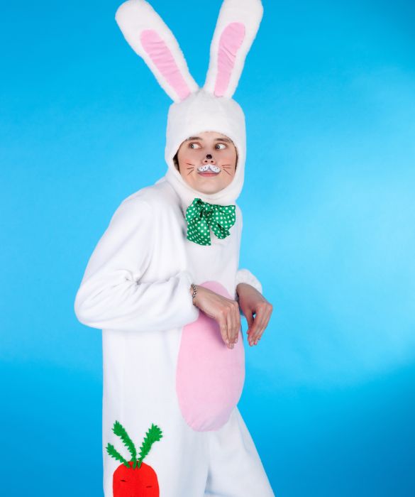 Il coniglio è una delle maschere preferite dei bambini, ma a quanto pare... Anche degli adulti!