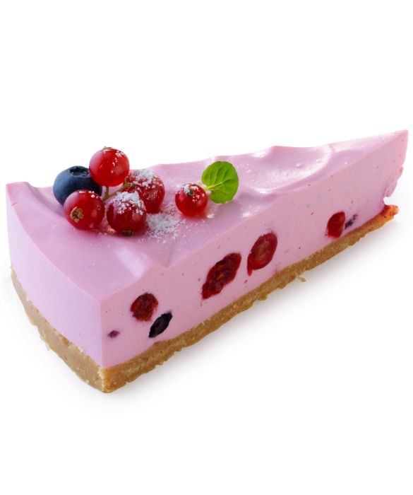 Colore e gusto per una cheesecake golosissima a tema... sottobosco!