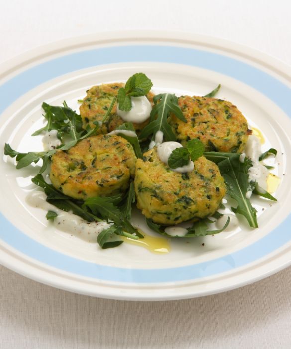 Frittelle di zucchine e crema di gorgonzola