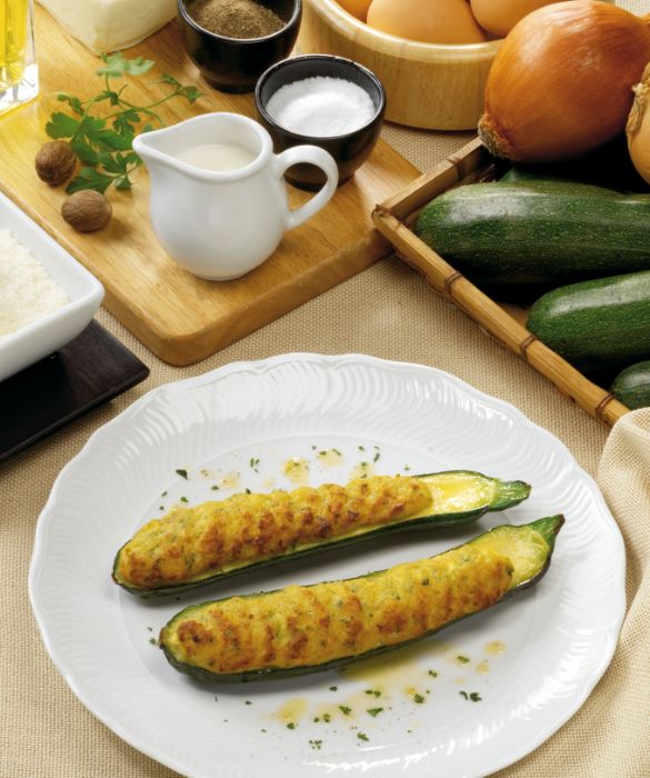 Un piatto di zucchine gratinate alla milanese