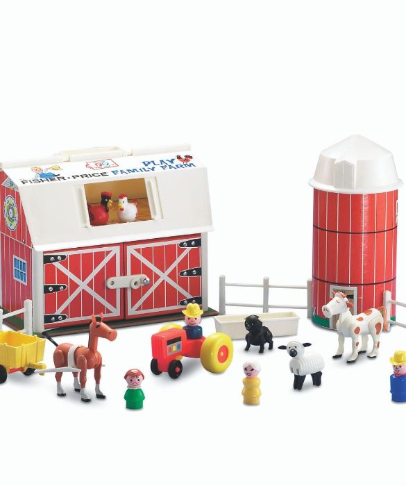 Nel 1968 Fisher-Price lanciò la sua fattoria, protagonista nel 2019 della campagna Let's be kids .