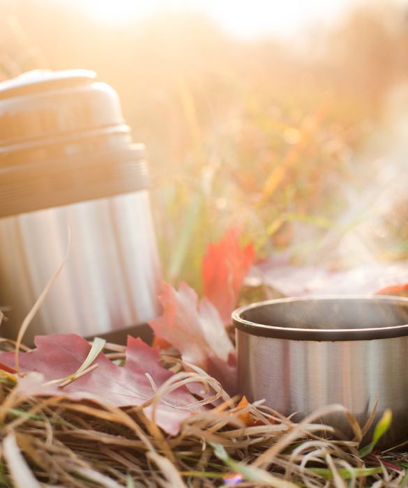 Non si rinuncia al caffè neanche durante un pic nic: il thermos è perfetto per un caffè shakerato pomeridiano!