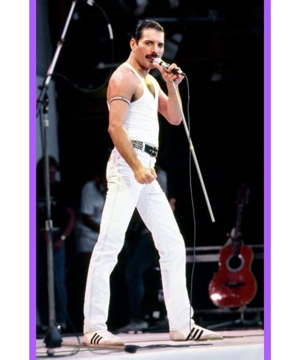 Dichiaratamente omosessuale in un periodo in cui anche solo pensarlo era quasi impossibile, Freddie Mercury rimane icona gay e musicale per eccellenza. Esagerato e provocatorio sul palco, teatrale e sfacciato nei video, la sua storia è stata recentemente raccontata nel film Bohemian Rhapsody che ha ricevuto ben 4 Oscar. 