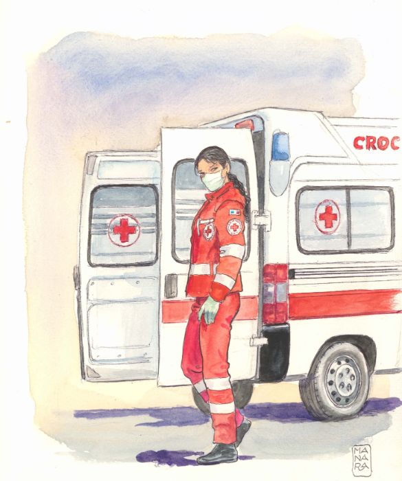 “Medici e infermieri tentavano di fronteggiare un virus di cui sapevano poco o nulla, spesso senza le adeguate protezioni, con le corsie che si riempivano sempre più di malati in gravi condizioni, con le strutture di terapie intensive insufficienti e la sensazione di non farcela, di essere sopraffatti”.