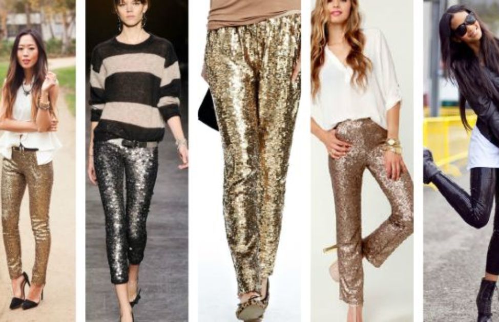 Jeans Donna Con Glitter E Paillettes – Pantaloni Flared E Baggy Per Inverno, Eleganti E Scintillanti