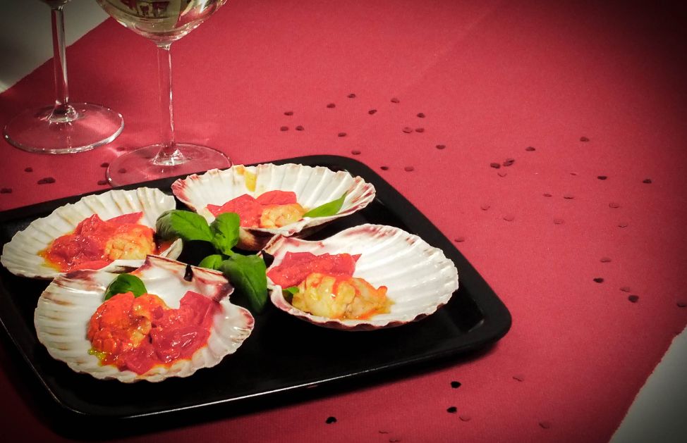 Ecco le nostre capesante piccanti! Fanno proprio bella figura in tavola non trovate?
