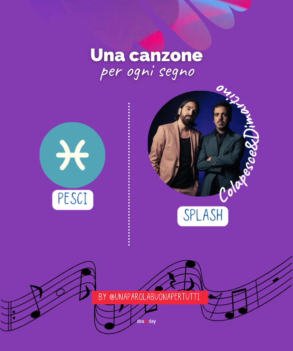 <p>Colapesce e Dimartino con "Splash"... E' ovviamente la tua canzone.</p>
