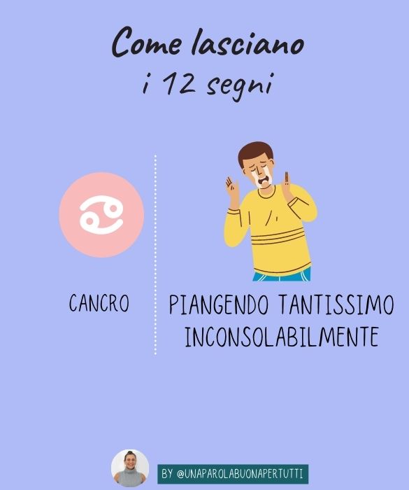 <p>Piangendo tantissimo inconsolabilmente.</p>
