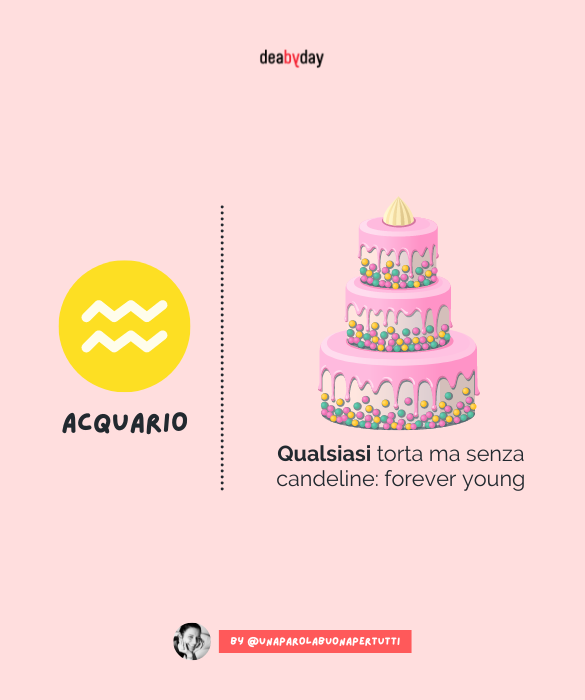 <p>Qualsiasi torta ma senza candeline: forever young.<span style=