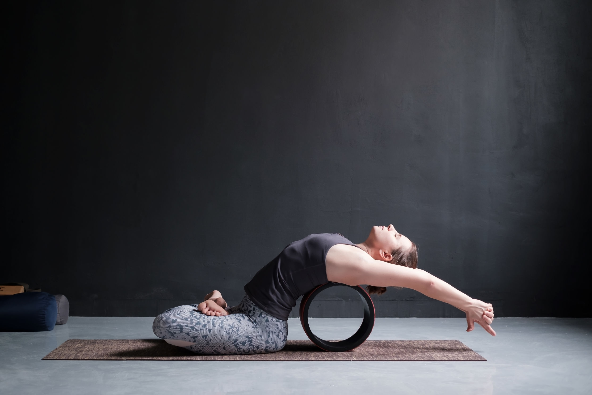 Esercizi con la yoga wheel
