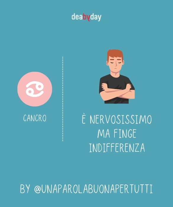 <p>E' nervosissimo ma finge indifferenza.</p>
