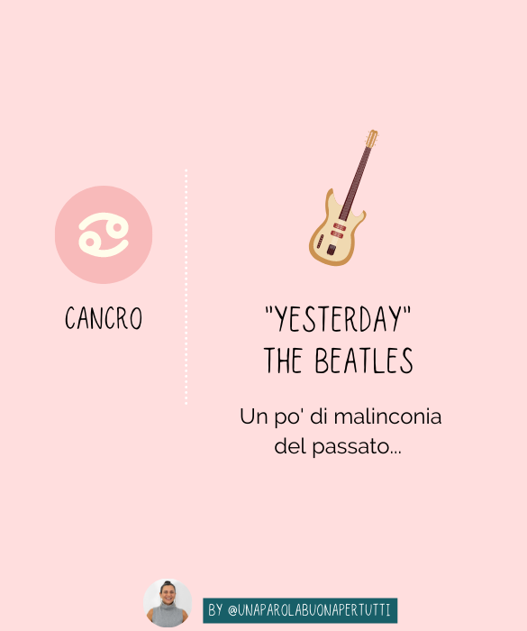 <p><em>Yesterday</em> dei <strong>Beatles</strong>, un po' di <strong>malinconia</strong> del passato...</p>
