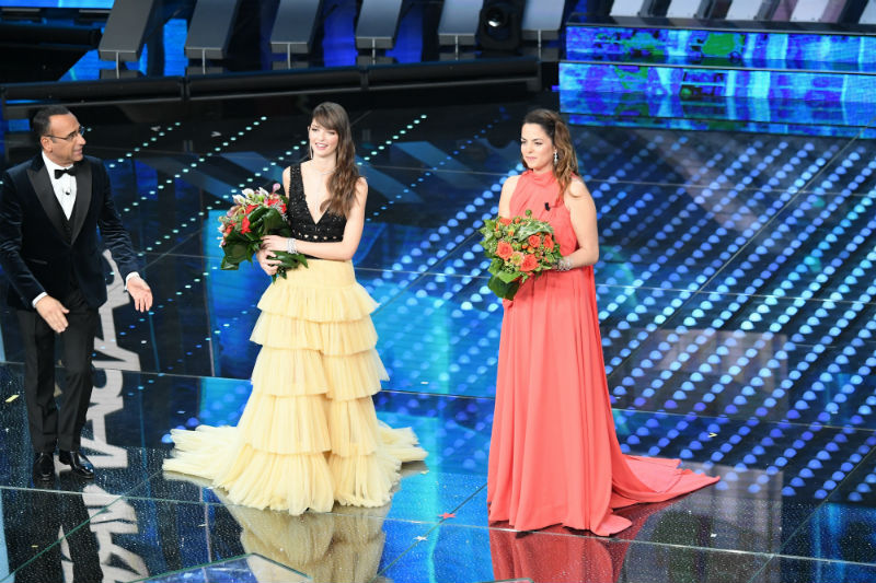 Anouchka Delon e Annabelle Belmondo Sanremo 2017